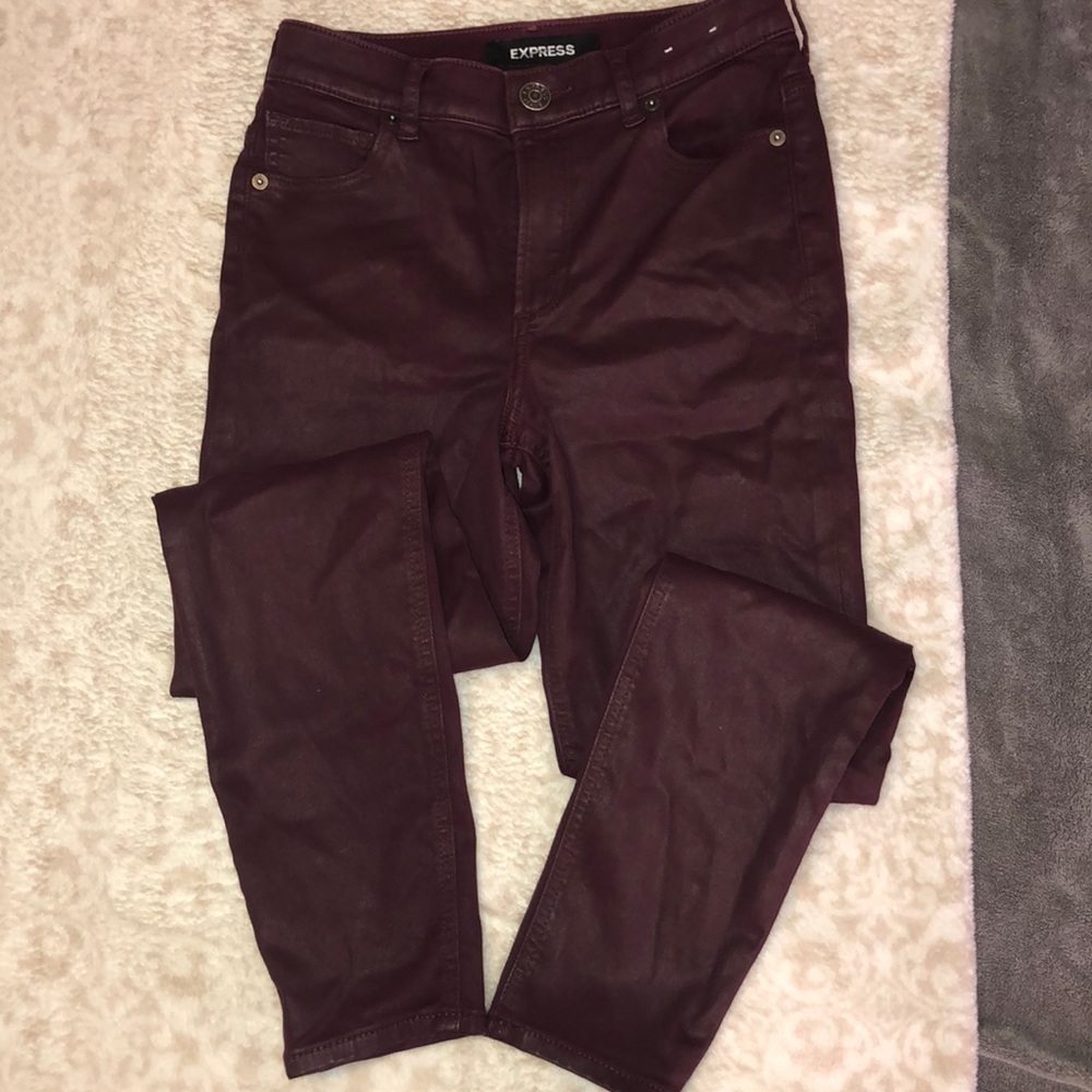 Express skinny jeans.